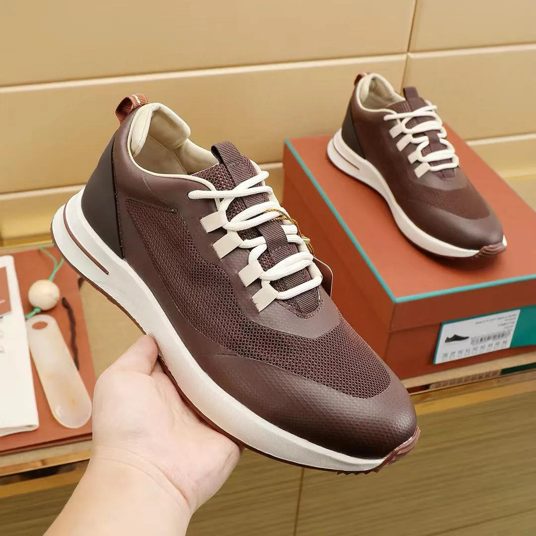 Factory price: 480💰Loro Piana niche classic jogging shoes, men's lace-up casual shoes and sneakers, high-quality lightweight and comfortable fabrics, suitable for outdoor leisure, the color scheme is young and energetic, and it looks great with sportswear or casual suits! Size: 38-44 (45. Customized)